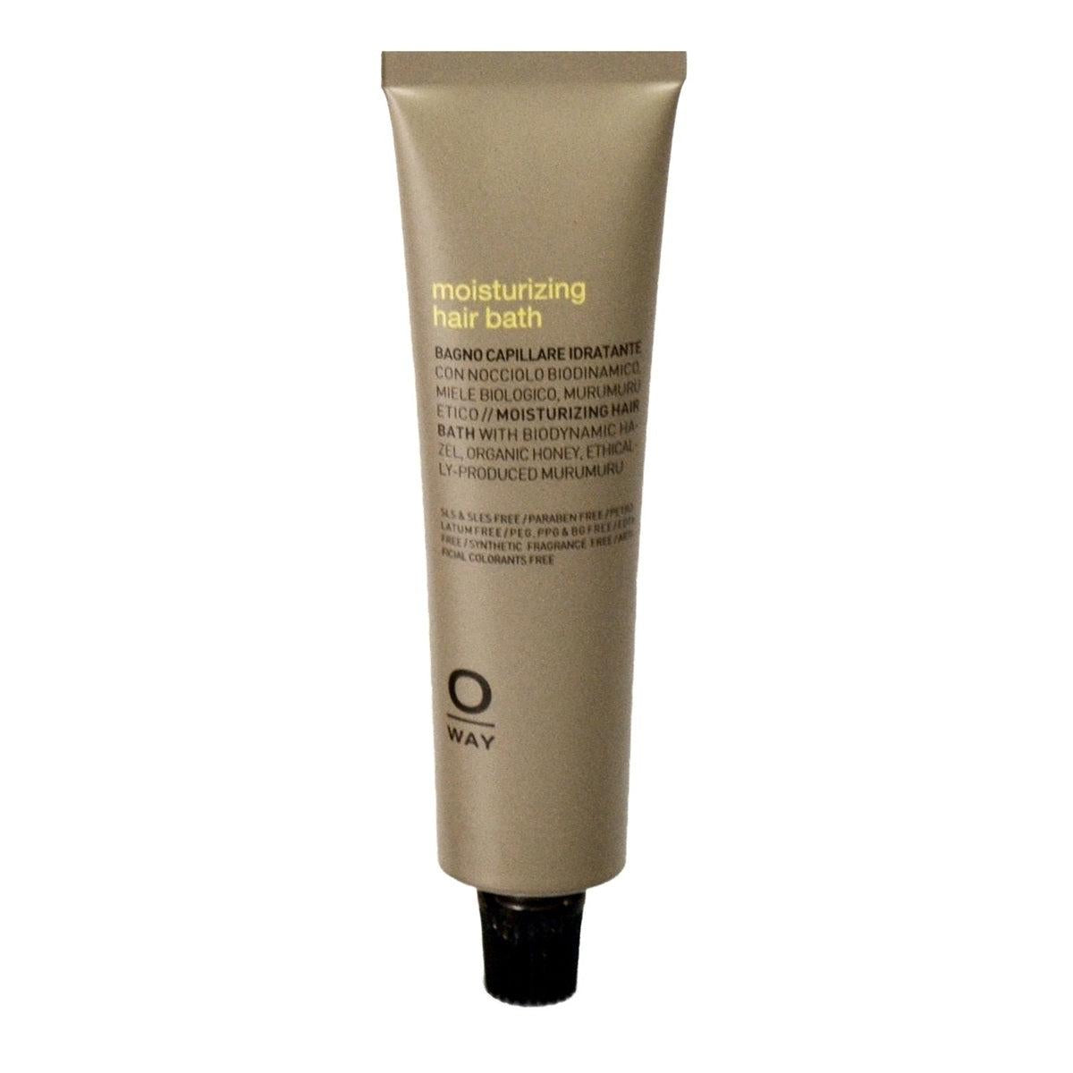 Oway moisturizaing hair bath 50 ml. - travelsize voor droog haar.
